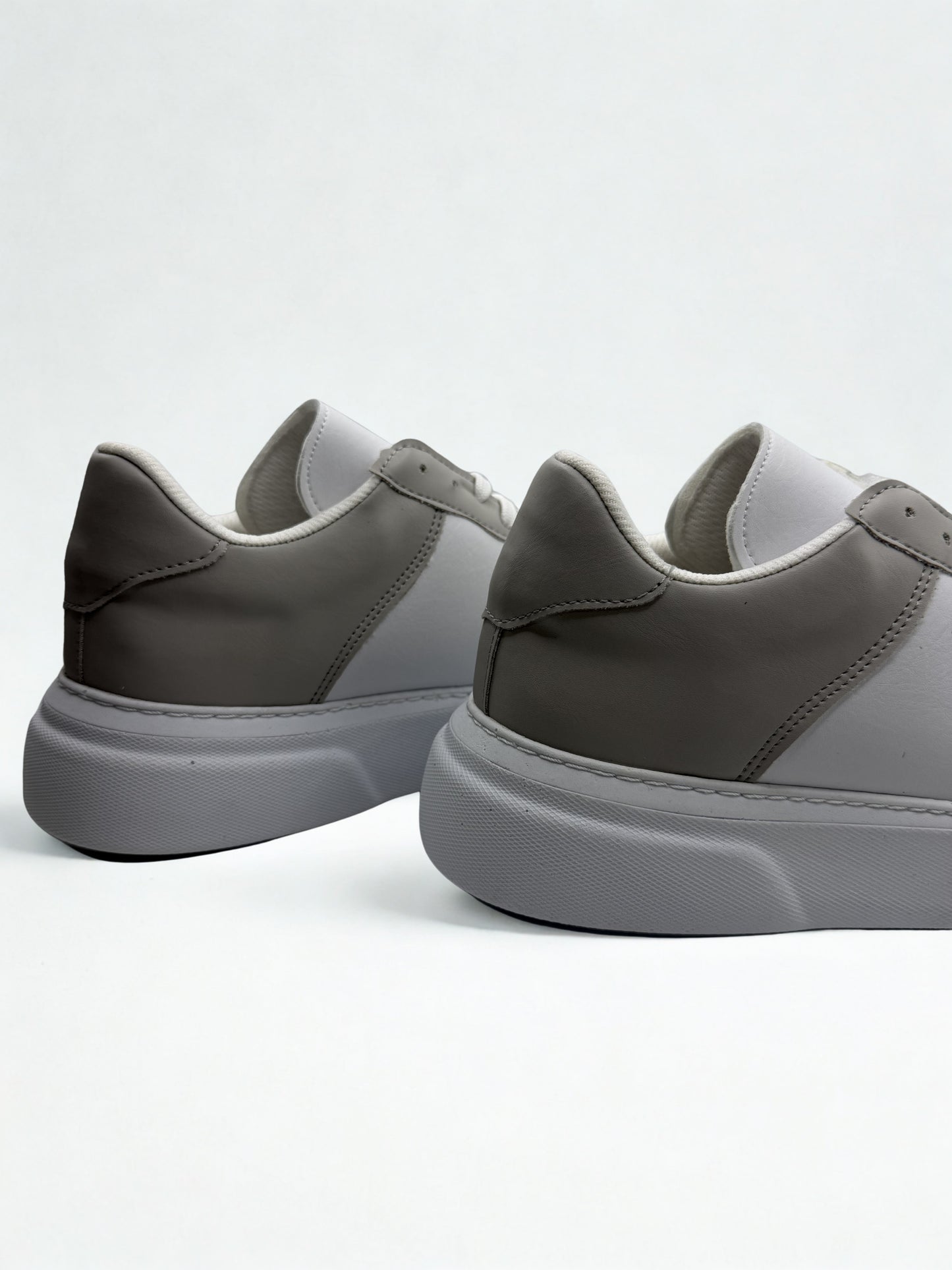 LVNT Horizon Grey White Vegan Leather Sneakers