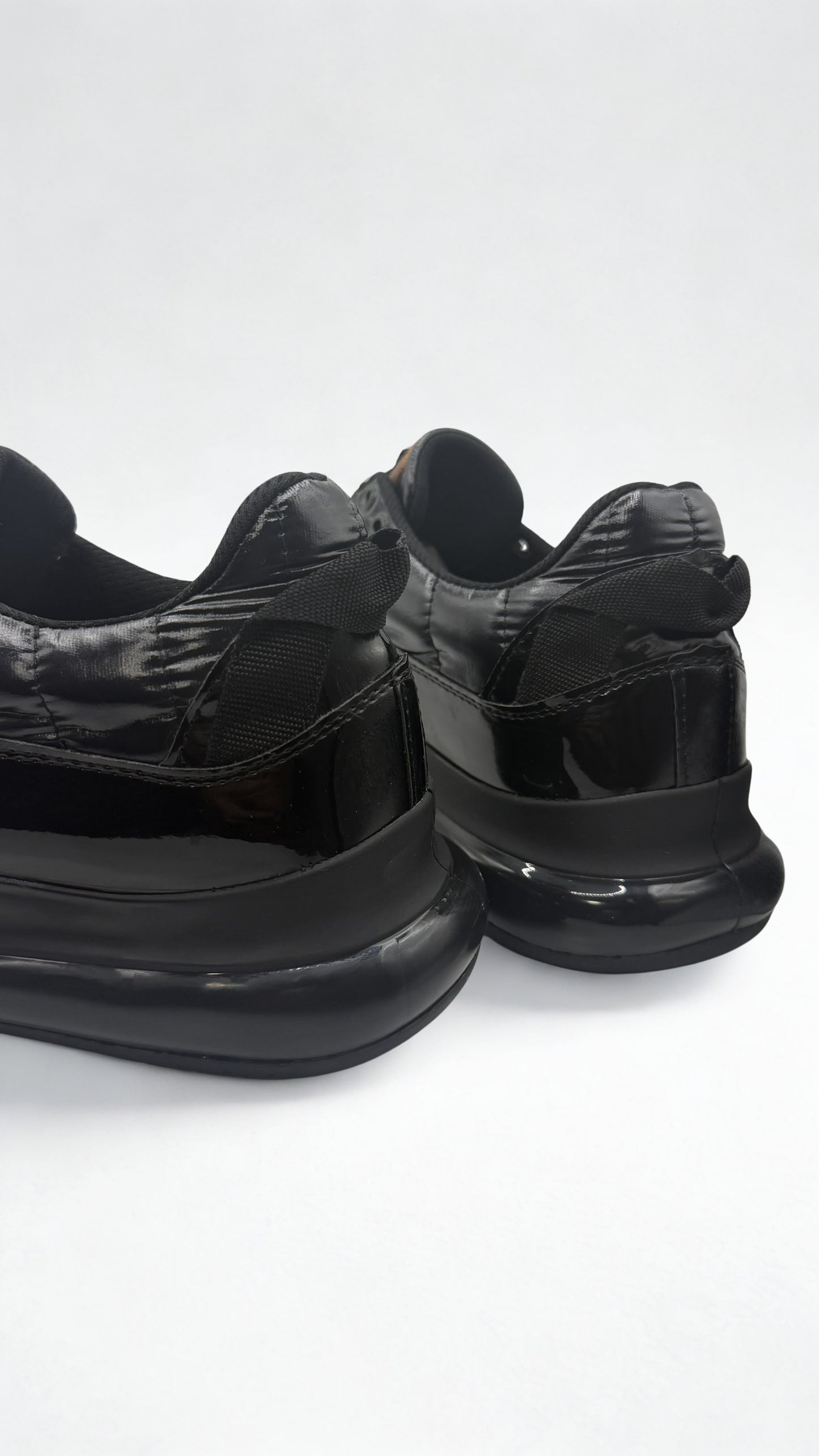 LVNT Stealth Black Vegan Leather Runners