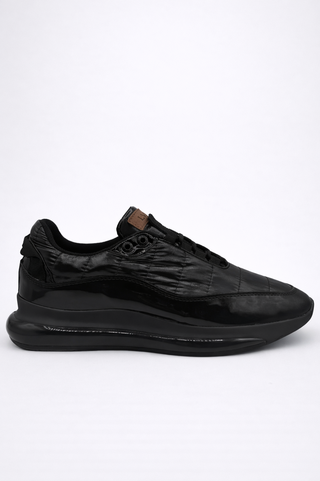 LVNT Stealth Black Vegan Leather Runners