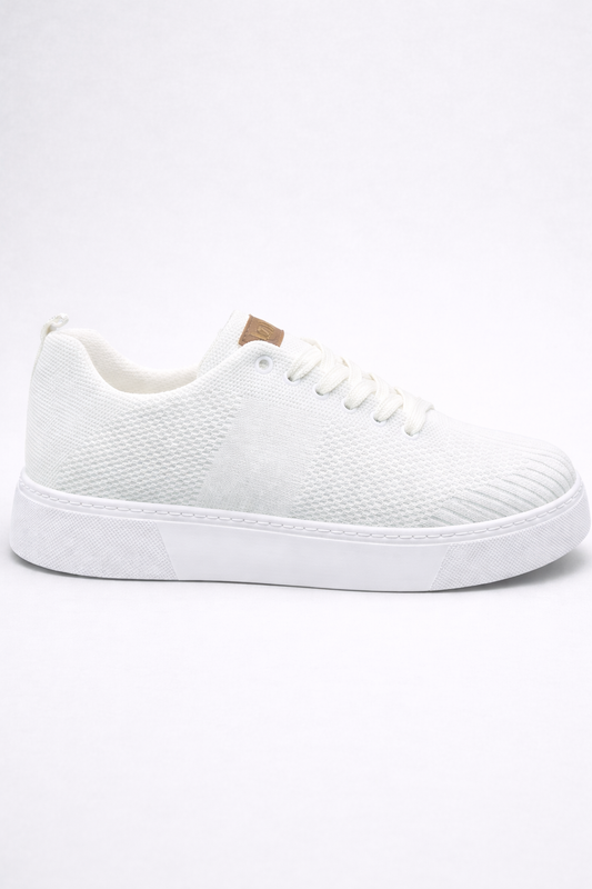 LVNT Cloud White Knitted Sneakers