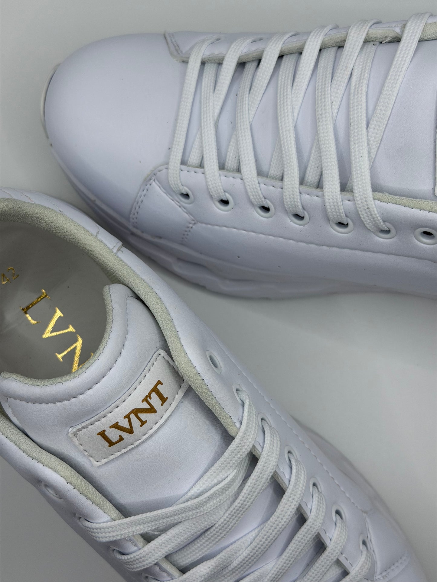 LVNT Aero White Vegan Leather Runners