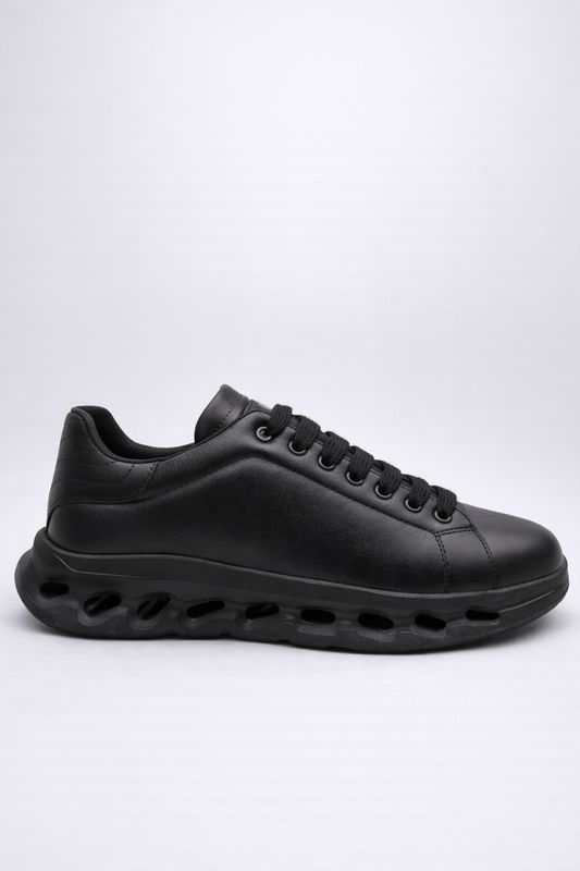 LVNT Aero Black Vegan Leather Runners
