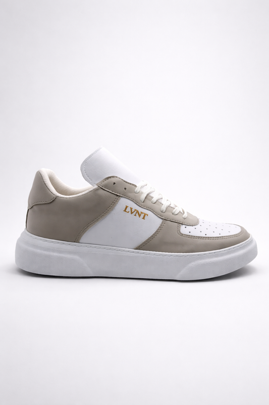 LVNT Horizon Grey White Vegan Leather Sneakers