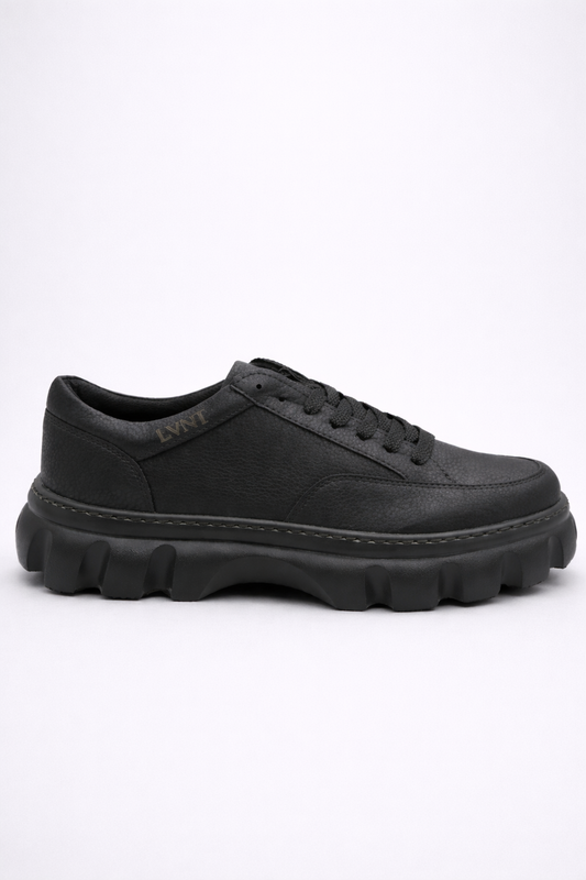 LVNT Tulpar Black Vegan Leather Sneakers