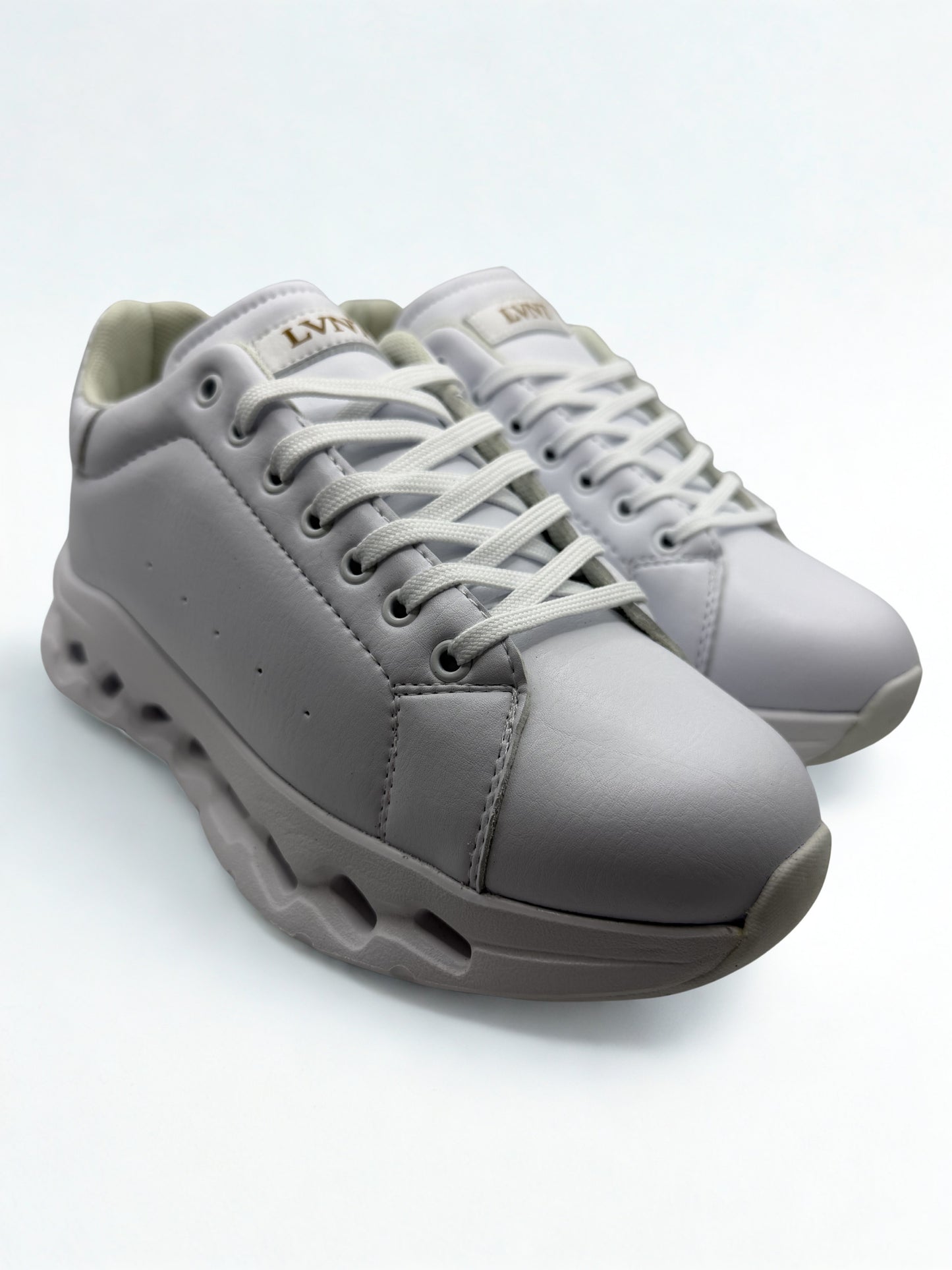 LVNT Aero White Vegan Leather Runners