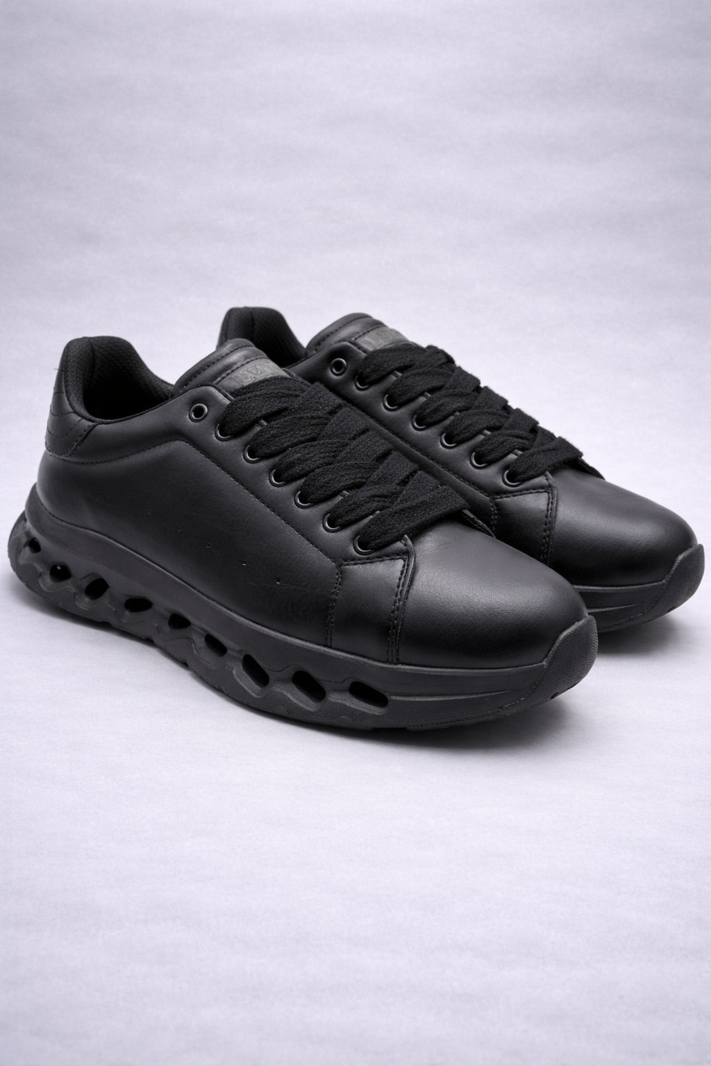 LVNT Aero Black Vegan Leather Runners