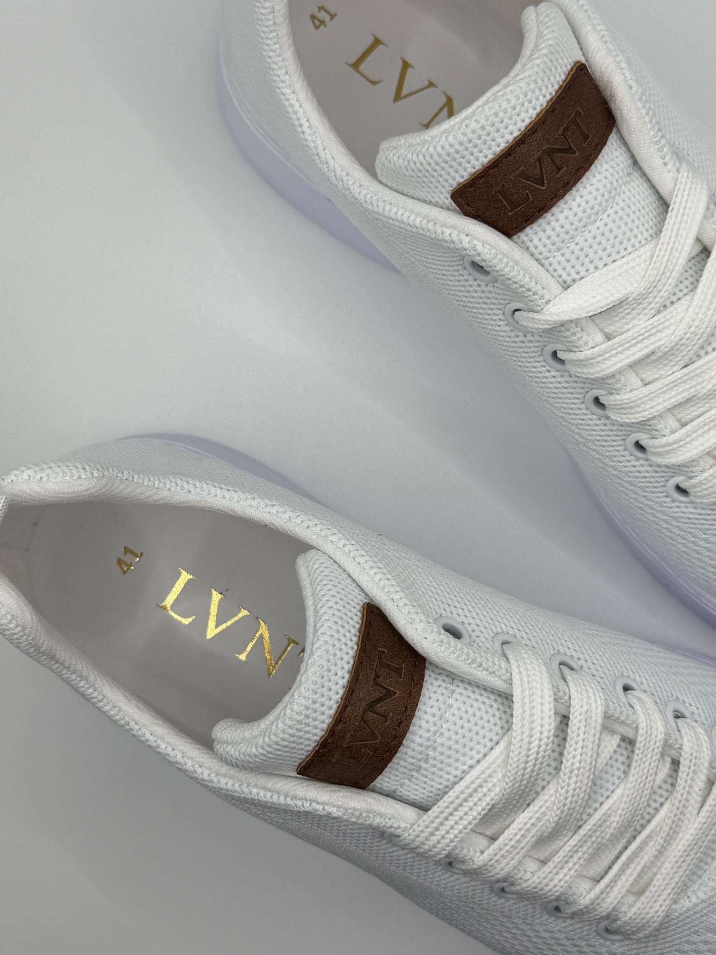 LVNT Cloud White Knitted Sneakers