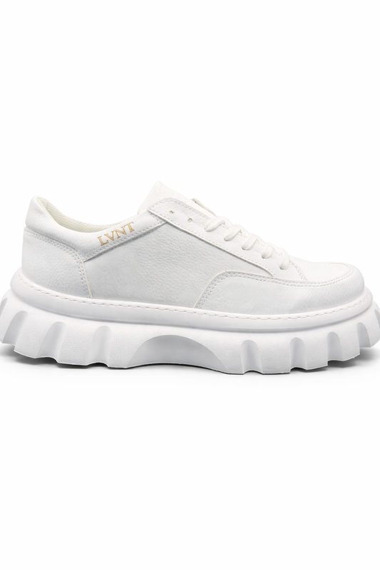 LVNT Tulpar White Vegan Leather Sneakers