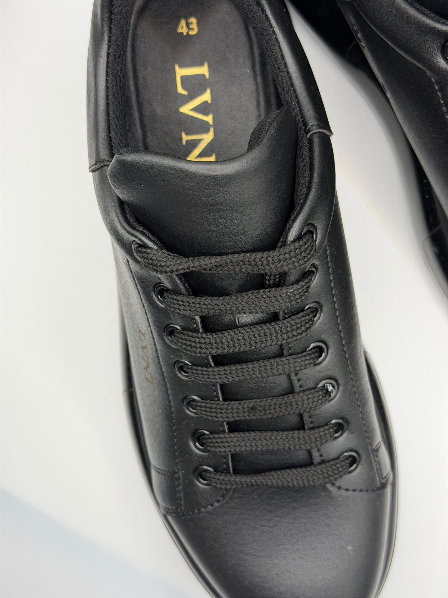 LVNT Shadow Black Vegan Leather Sneakers